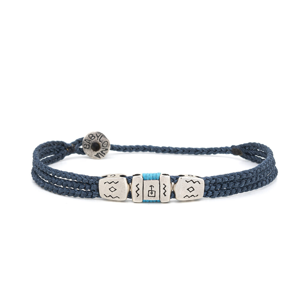 Fantasy Shielded Bracelet 935° Sterling Silver