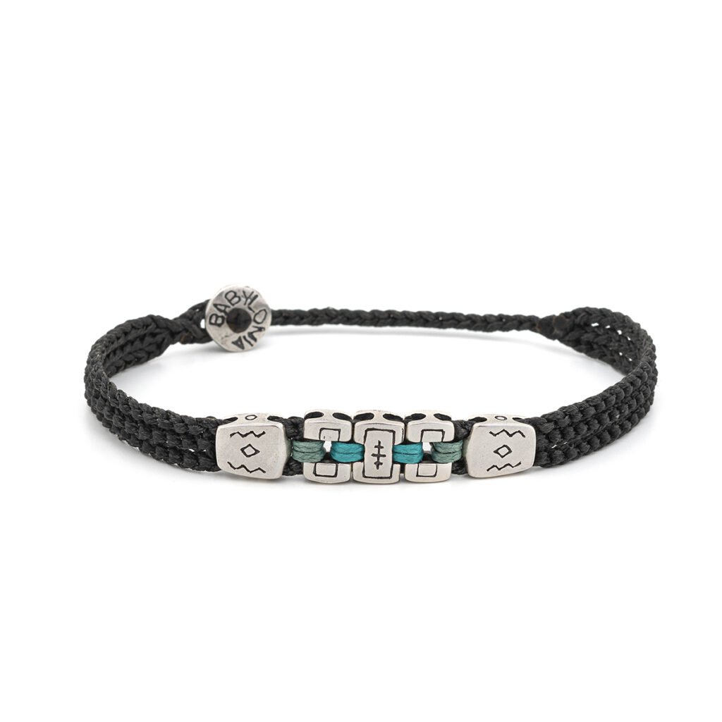 Communication Covered Bracelet 935° Sterling Silver