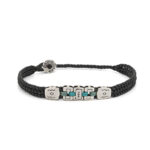 Communication Covered Bracelet 935° Sterling Silver