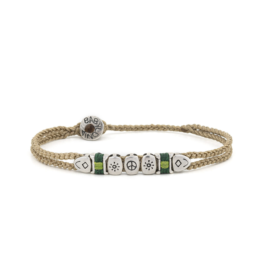 Around Peace Bracelet 935° Sterling Silver
