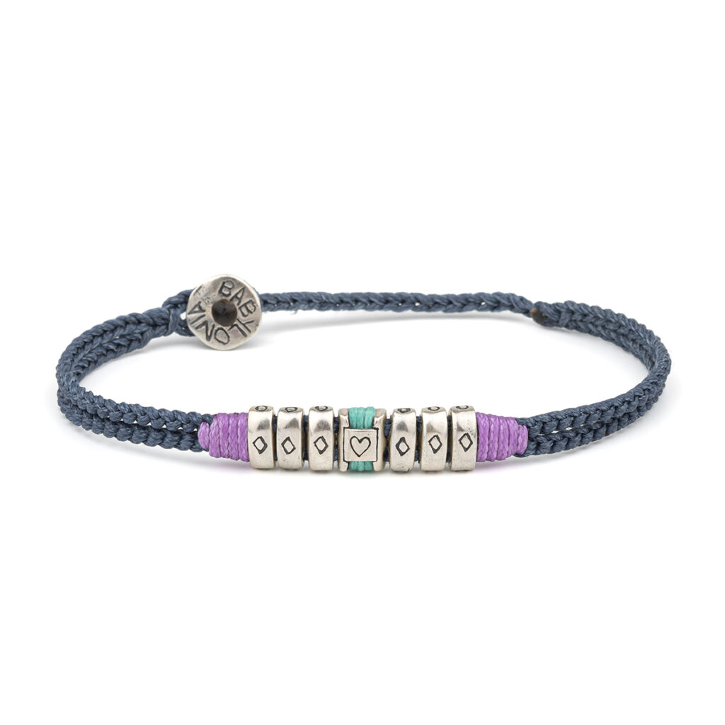Love Boarder Bracelet 935° Sterling Silver