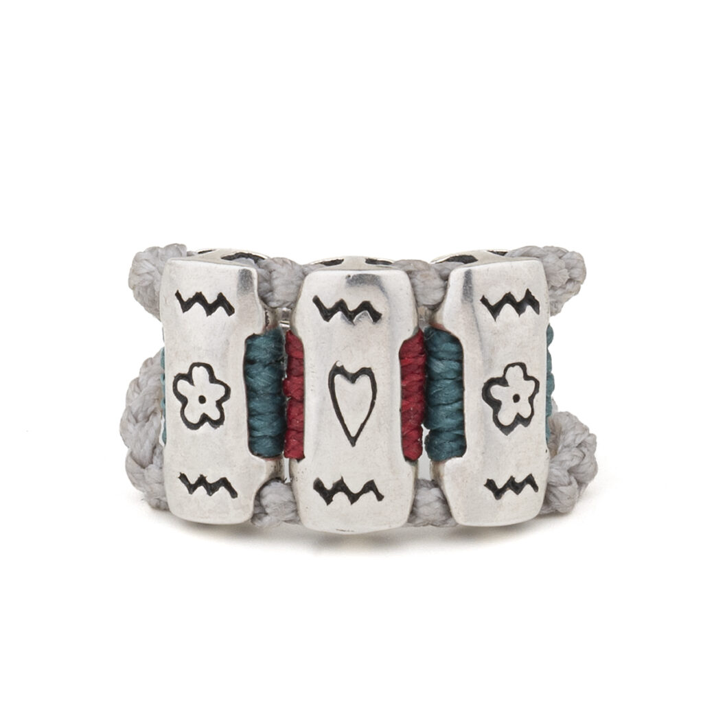 Love Stream Ring 935° Sterling Silver