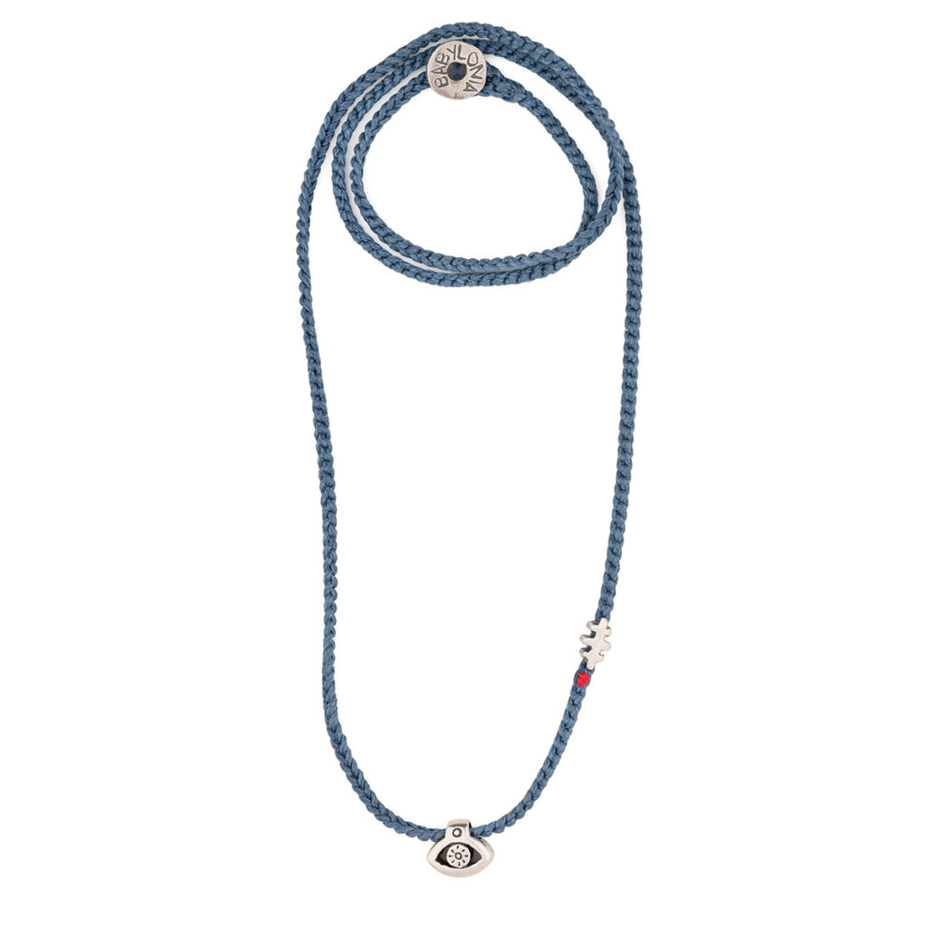 Sunlit Eye Necklace 935° Sterling Silver