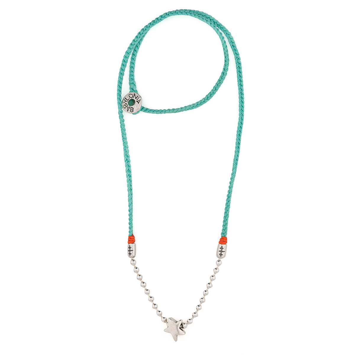 _ZRG8761 Inner Star Necklace 935° Sterling Silver - Image 1